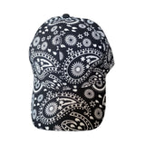 Black Bandana Baseball Cap For Men Women Adjustable Hip Hop Blue Paisley Hat Red Bandanas Print Hat Beach Sun Hats Pack Of 1