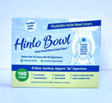 Hinlo Bowl is an EcoFriendly, Biodegradable, and flushable Toilet Bowl Liner Designed to be Placed Inside Toilet Bowl prevent