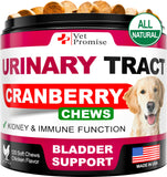 Dog UTI Treatment - Cranberry Supplement for Dogs UTI - Bladder Control - Urinary Tract Infection Treatment Medicine - Cranberry