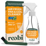 Roobi Air Fryer Fan & Coil Cleaner Spray, 10.14 fl oz Foam + Brush