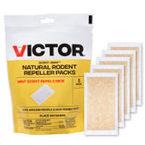 Victor M805 ScentAway Natural Rodent Repeller Peppermint Oil Mouse and Rat Repellent 5 HighStrength Rodent Repelling Sache