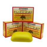 HERBOGANIC Africal Black soap With Shea Butter Herbal Soap | Pack of 3 of 5oz soap Bar | Natural Bar Soap for Face and Body | Hy