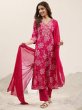 Libas Women'S Silk Blend Kurta Set (400338 Pink S