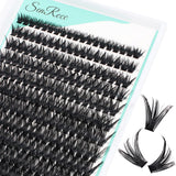 Individual Lashes 9-16mm Cluster Lashes D Curl Natural Look Mixed Tray 80D DIY Eyelash Extension Volume Lash Clusters Eyelashes