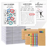 Fullhawl 40 Pcs Wedding Activity Set for Kids Include 20 Wedding Coloring Books 20 Crayons Wedding Gifts Kids Table Activities G