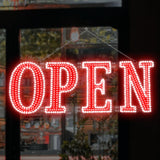 Led Open Signs for Business 40x14in Big Open Sign Led w/Remote Control Window Wall Door Store Bar Coffee Salon,ON/OFF Switch Red