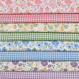 8Pcs 20 x 20 Cotton Fabric DIY Making Supplies Quilting Patchwork Fabric Fat Quarter Bundles DIY for Quilting Cotton Patchwork C