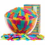 Ultimate Confetti, Multicolor Biodegradable Confetti - Rectangular Fluttering Tissue Paper Confetti for Cannon and Launcher use