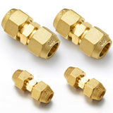 Relaxweex 4 Pcs 1/4 5/8 Copper Pipe Extension Joint Connectors Pipe Coupling Adapters with Flare Nuts Flare Fittings for HVAC Ai