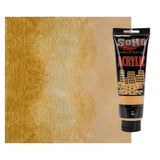 Soho Urban Artist Heavy Body Acrylic Paint - 250 ml Tube - Gold - Thick, Rich Color, Excellent Coverage, Professional Quality -