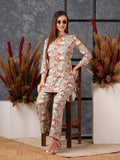 Anni Designer Women'S Cotton Blend Printed Ethnic Co-Ord Set (Vanadi Grey_L_Grey_Large),Grey,L,,,