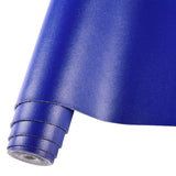 HGUAN Smooth Solid Color Blue Faux Leather 12X53(30cmX135cm),Faux Leather Sheets Roll Very Suitable for Making Crafts, Leather E