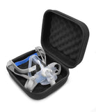 CASEMATIX CPAP Face Mask Storage Case Compatible with ResMed Airtouch F20, Airfit Full Face and More Sleep Apnea Accessories, Bl