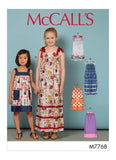 McCalls Patterns Childrens/Girls Dresses Sewing Pattern, CCE (3456), Multicolor