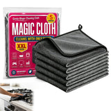 KINGUUR Genie Magic Cleaning Cloth 5Pack Thickened Magic Cleaning Cloth, Clean with Just Water, StreakFree Microfiber Wipes