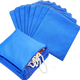 Sanwuta 8 Pcs Zippered Silver Storage Bags Anti Tarnish Silver Pouches Keeper Jewelry Storage Protector Bags(7.9 x 7.9 Inch,Navy