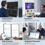 InnoView Foldable 23.8" Dual Monitor-INVPM609