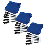 Teacher Created Resources Dry Erase Pens & Microfiber Towels, 5 Sets Per Pack, 3 Packs