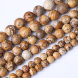 36PCS 10MM Pictures Jaspers Stone Beads Energy Healing Beads for DIY Jewelry Bracelet Necklace Making for Jewelry Making 15 (Pic