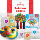 Baketivity Rainbow Bagel Kids Baking Kit - Baking Kits for Kids with Premeasured Ingredients, Step-By-Step Instructions, Video G