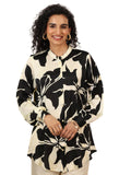 Libas Women'S Silk Blend Printed Straight Tunics (98175 Off White