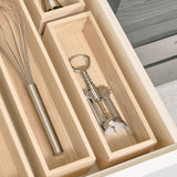 Idesign Renewable Paulownia Wood Collection Drawer Organizer Bin, 3.3 X 10 X 2.5, Natural