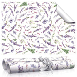 BBTO 10 Sheet Fragrant Drawer Liners for Dresser Lavender Scented Cabinet Liners for Shelves 15.8 x 22 Inch Paper Liner for Cabi