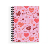 Plan To Gift Love Texture Spiral Wiro Unruled Blank Pages Notebook Diary Journal Drawing Book SizeA5(6X9 Inches) (Love Texture)