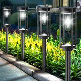 COXSENI Solar Pathway Lights Outdoor 6 Pack, Bright Solar Path Lights Outside Waterproof, Solar Powered Landscape Light for Walk