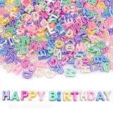 300+ Pcs 15mm Bigger Larger Alphabet Letter Beads A-Z Mixed Plastic Shape Loose Beads for Jewelry Making Bracelets Necklaces Key