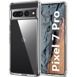 HOOMIL for Google Pixel 7 Pro Case, Non-Yellowing, Drop Protection, Anti-Scratch, Transparent Hard Back Phone Cover - Crystal Cl