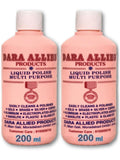 Dara Allied Liquid Polish (200ml x 2 Pcs = 400ml) Metal Polishing Liquid, Brass, Copper, Stainless Steel, Aluminium, Silver, Ele