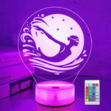 OkiyiD Swimming Gifts for Girls Women, 3D Illusion Lamp Swimming Night Light with 16 Colors Changing Remote Control, Swim Gifts