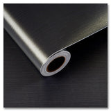 CRE8TIVE Bronze Black Brushed Stainless Steel Contact Paper 24x354 Heat Resistant Metallic Wallpaper Peel and Stick Oil Proof Ru