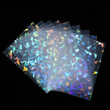 100 Pcs Photocard Sleeves Diamond-Shape Laser Flashing-Card Sleeves Trading Cards Sleeve-Holographic Foil Protective Cover Foil-
