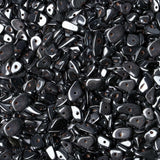 LAIDANLA Black Hematite 400pcs Natural Chip Stone Beads 5-8mm Healing Crystal Irregular Gemstones Drilled DIY Loose Rocks Bead C