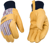 Kinco, 1927KWL, Premium Leather Work and Ski Gloves, Heatkeep Insulation, Large