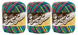 Bulk Buy: Lily Sugar n Cream Super Size 100% Cotton Yarn (3Packs) ~ Ombres, Scents, Stripes, Twists (Psychedelic SS #19600)3