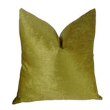 Plutus Brands Plutus Fork Valley Handmade Throw Pillow, 20 X 30 Queen, Lime/Gray