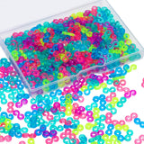 Boao 500 Pieces S Clips for Loom Rubber Band Bracelets Colorful Loom Clips Refill Kit Rubber Band Connectors for Bracelets DIY M