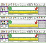 NORTH STAR TEACHER RESOURCE NST9004-3 North Star Teacher Resources Modern Manuscript Primary Desk Plates, 19-Inch x 5-Inch, 36 P