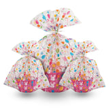 Fun Express Jumbo Cellophane Bags for Gift Baskets Set of 12 Cellophane Bags for All Your Easter Needs Elevate Your Gift Pre