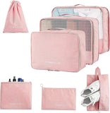 Starflyer 7 Set Packing Cubes For Suitcases Travel Luggage Organizers With Laundry Bag,Shoe Bag And Toitetry Bag,Lightweight Lug