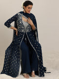 Libas Womens Embellished Georgette Co-Ord Set For Women Blue S 49251