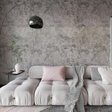 BAYYA Extra Wide Concrete Textured Wallpaper Peel Stick Light Grey Matte Thicken 31.5x 1181 Retro Industrial Style Contact Paper