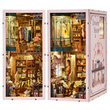 fifijoy Book Nook Kit - Sewing Room DIY Miniature House Dollhouse Kit for Adults and Teens, Booknook Tiny House Bookshelf Decor