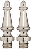 Baldwin 1093055I Steeple Tip Hinge, Lifetime Bright Nickel