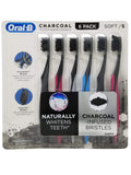 OralB Charcoal Toothbrush, Soft (Pack of 6)