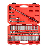 TEKTON 3/8 Inch Drive 6Point Socket and Ratchet Set, 73Piece (1/41 in., 624 mm) | SKT15311