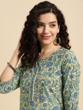 Rangita Beige Cotton Knee Length Printed Straight Kurti For Women | Kurta For Women_3Xl Beige 3Xl 618646055283Gg